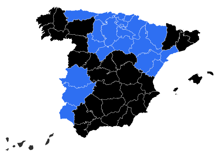Mapa de la red comercial